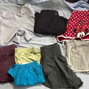 Assorted ladies lounge shorts /workout shorts